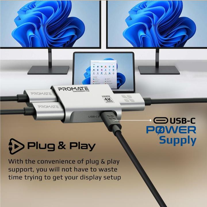 Actual product image ProMate MediaSplit-C2 4K HDMI Splitter