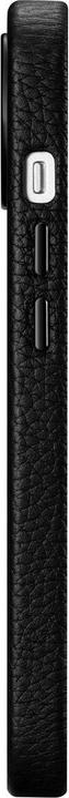 Actual product image iCarer litchi premium leather case for iPhone 14 Plus Magnetic leather case with MagSafe Black (WMI1 (Apple iPhone 14 Plus)