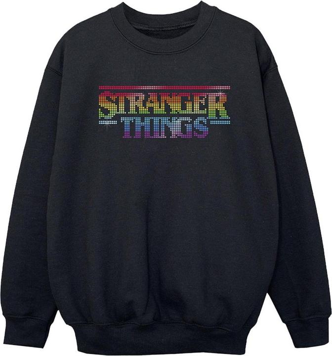 Produktbild Netflix Stranger Things Rainbow Dot Logo Sweatshirt Jungen (140, 146)