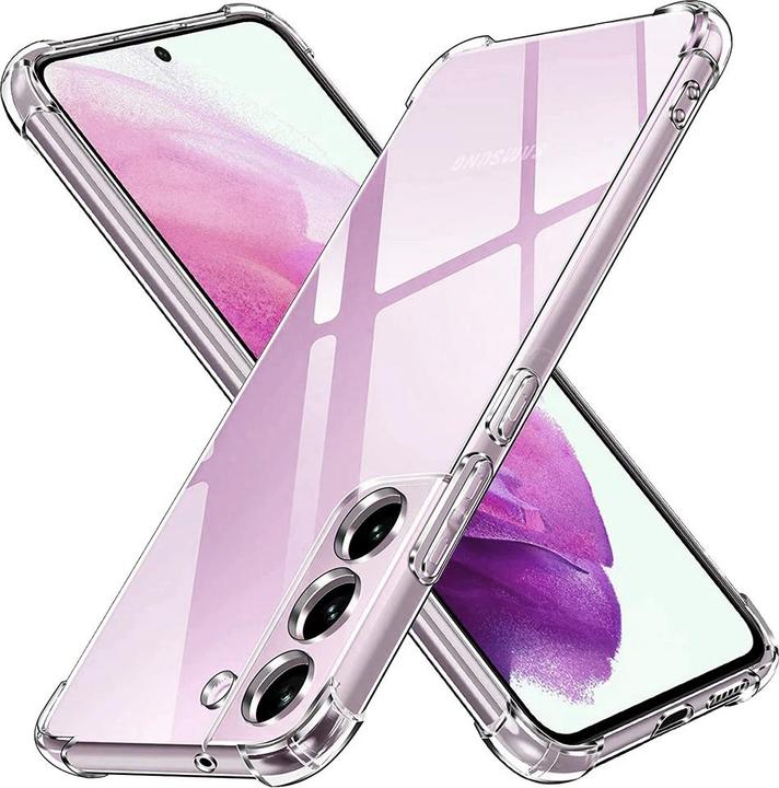 Techsuit - Shockproof Clear Silicone - Samsung Galaxy S21 FE 5G - Clear (Samsung Galaxy S21 FE 5G)