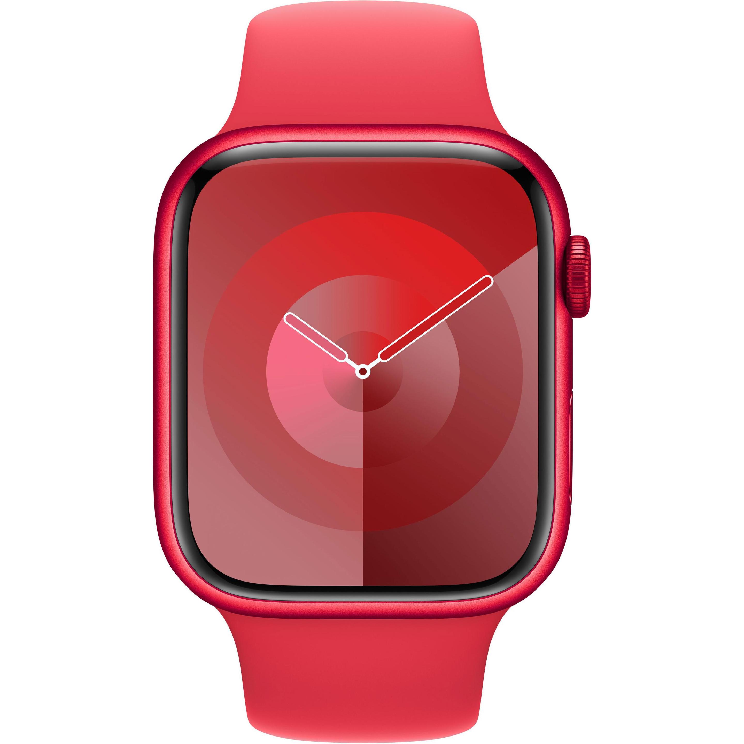 Thumbnail - Apple Sportarmband (45 mm, Fluorelastomer, Apple Watch Series 9), Uhrenarmband, Rot