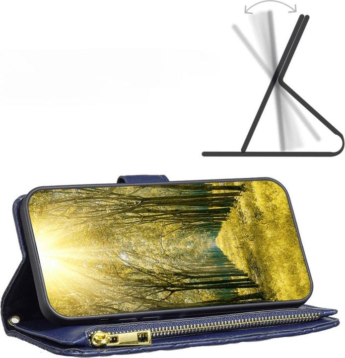 Produktbild Binfen Color Xiaomi Redmi 12C - BINFEN Brieftaschen Hülle blau (Xiaomi Redmi 12C)