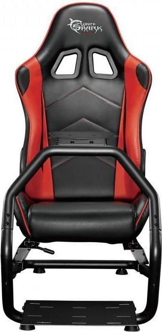 White Shark Chaise de jeu pour le cockpit de simulation de King of Speed Racing