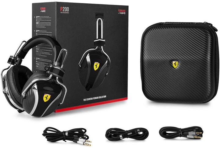 Actual product image Logic3 Ferrari by Scuderia P200, Over-Ear Headphones (Cable)