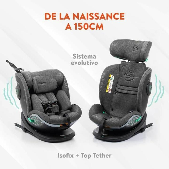 Immagine prodotto Babyauto Xperta i-Size autostoel - 360 met isofix - Grigio Dobby (Reboarder, ECE R129/i-Size Standard)