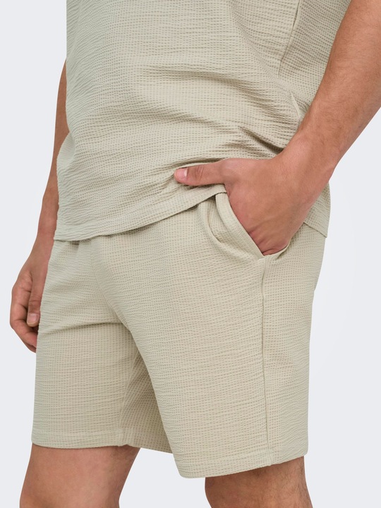 Actual product image Only & Sons Onskian Reg Seersucker Shorts (XL)