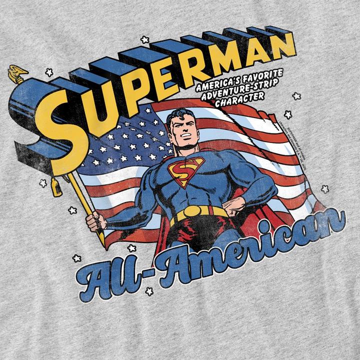Produktbild Superman Retro TShirt meliert (M)
