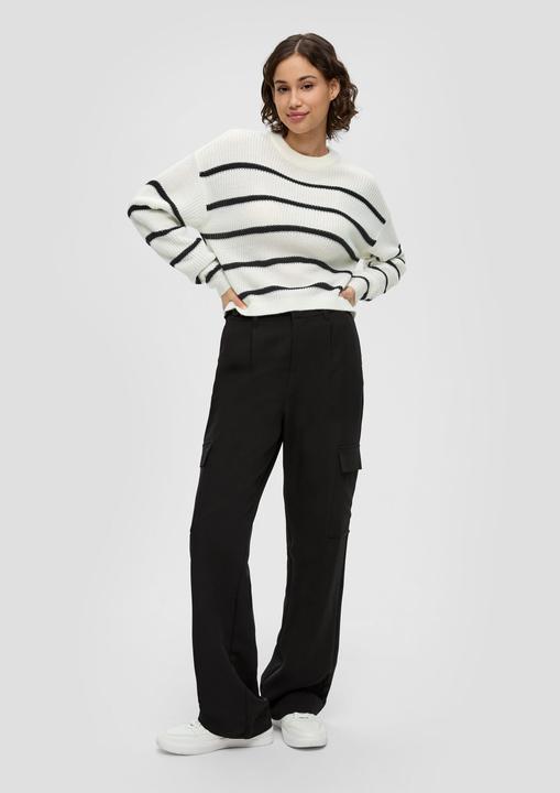 Produktbild s.Oliver Strickpullover Leichter Sommerstrickpullover im Relaxed Fit (XXL)