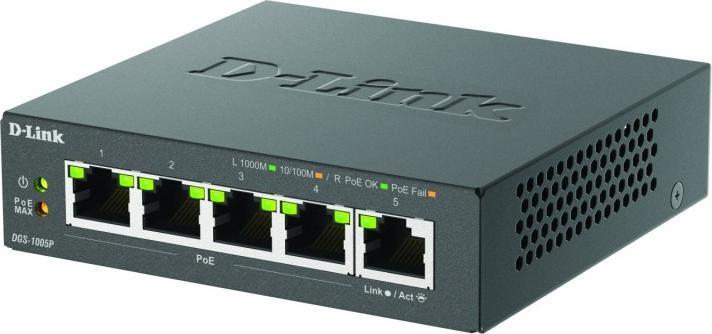 Produktbild D-Link DES-1005P/E (5 Ports)
