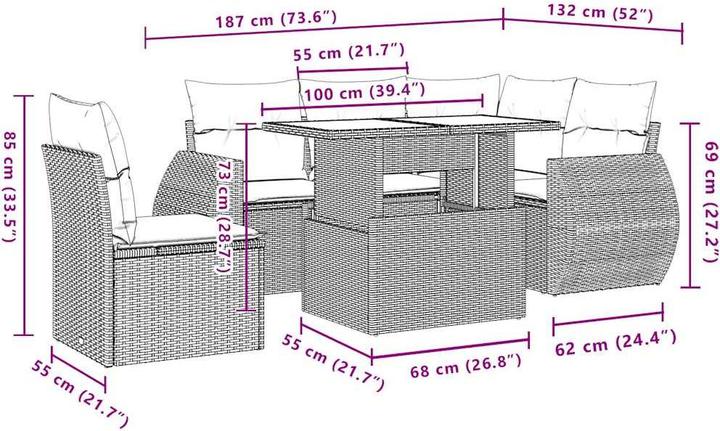 Produktbild vidaXL Zoie