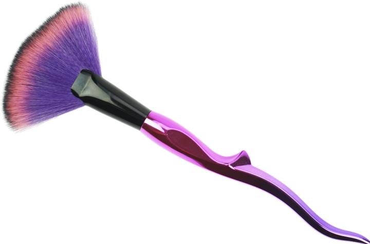 Produktbild Fächerpinsel "Pink/Schwarz" feines Synthetik-Haar (Foundation)