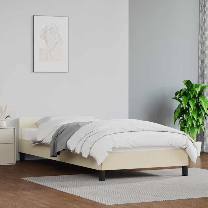Actual product image vidaXL Bettgestell mit Kopfteil (100 x 200 cm)