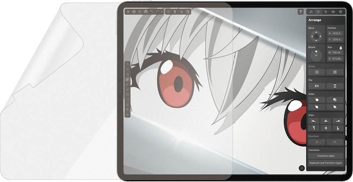 Actual product image PanzerGlass Graphic Paper (1 Piece, iPad Pro 12.9 2020 (4. Gen), iPad Pro 12.9 2021 (5th Gen), iPad Pro 12.9 2018 (3. Gen))