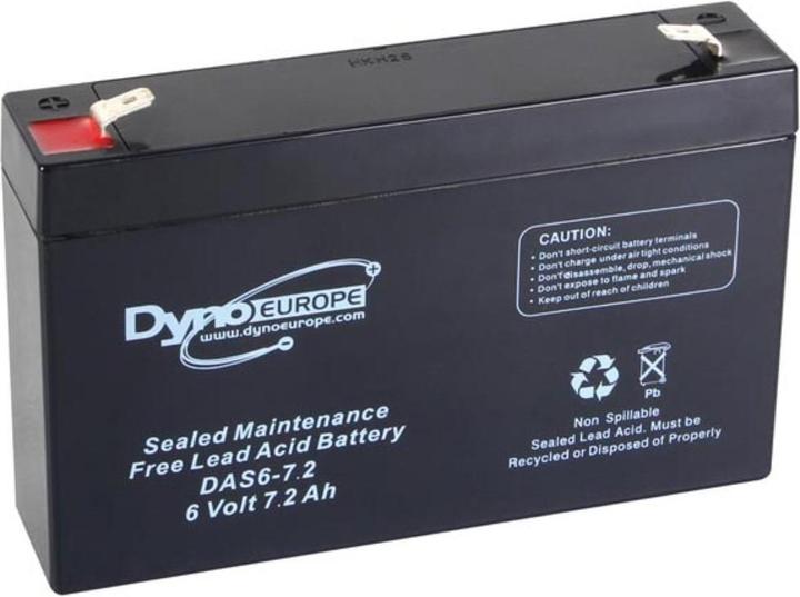Image du produit Dyno EUROPE BLEIAKKU - 6 V - 7.2 Ah - 150 x 34 x 100 mm (6 V, 7.20 Ah)