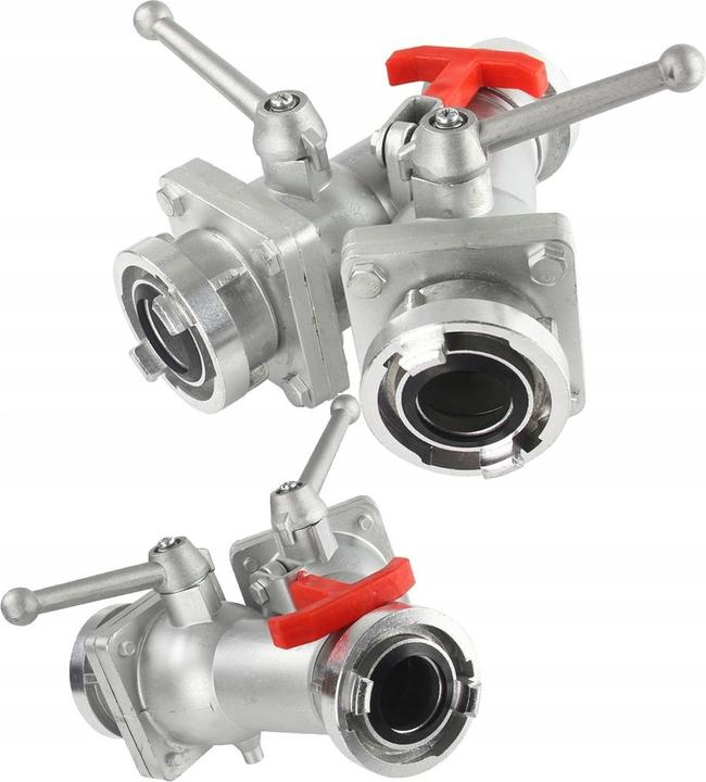 Immagine prodotto No Name Distributore Storz a 2 vie con chiusura a sfera 2"-2" valvola a sfera per vigili del fuoco (Connettore tubo flessibile, 50.80 mm)
