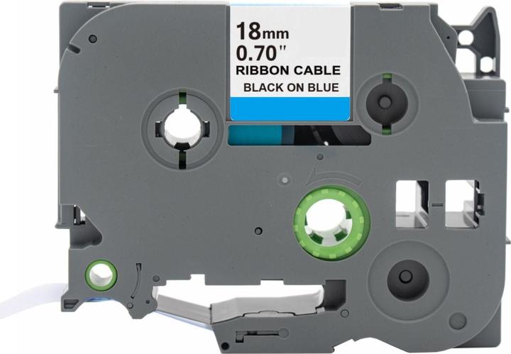 Produktbild Hermex Alternatives Etikettenband zu Brother TZe-FX541 Beschriftungsband (1.80 cm, Blau, Schwarz)