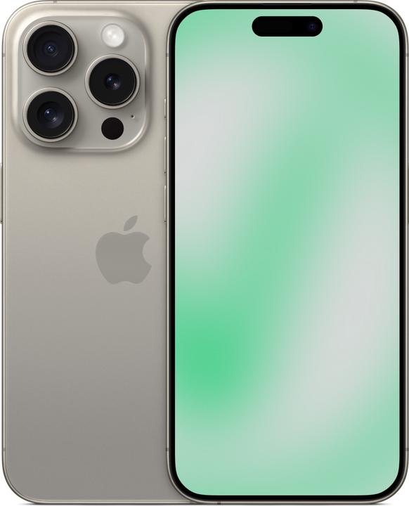 Produktbild Revendo iPhone 15 Pro (256 GB, Titan Natur, 6.10", 48 Mpx, SIM + eSIM, A / Wie neu)