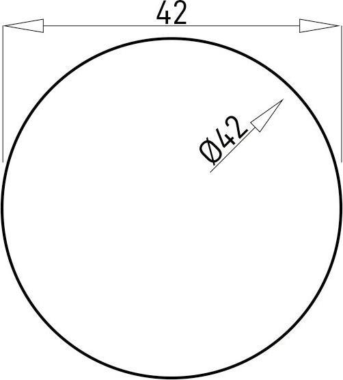 Actual product image OK-Line Handlauf, Buche 42/2450mm lackiert (Beech)