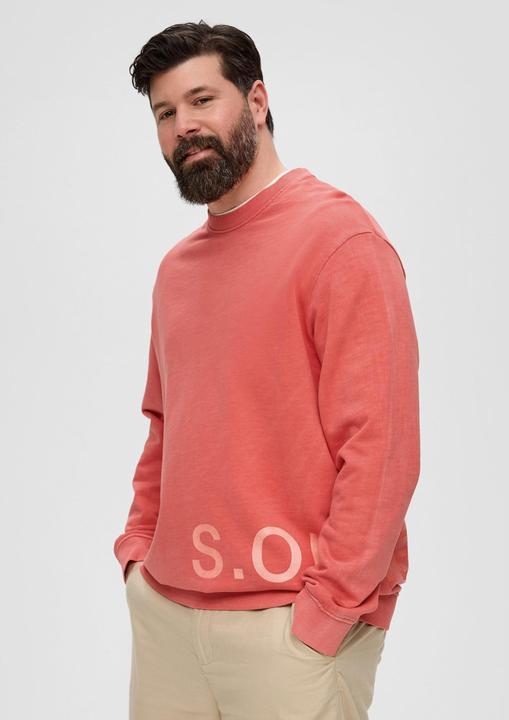 Image du produit s.Oliver Sweatshirt Baumwoll-Sweatshirt mit Logo-Print (4XL)