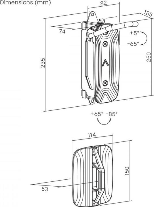 Produktbild Maclean Fahrradhalterung zur Wandmontage MC-998