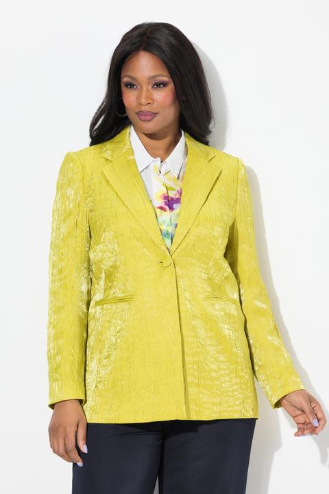Image du produit Ulla Popken Blazer froissé, structure, col à revers, manches longues (44)
