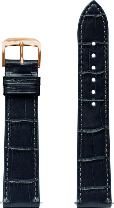 Zeppelin Marineblaues Lederband 20 mm