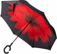 Noir avec fleur rouge