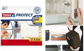 Produktbild tesa PROTECT Lärmstopper (Anschlagdämpfer, Universalgleiter, 28 Stück)