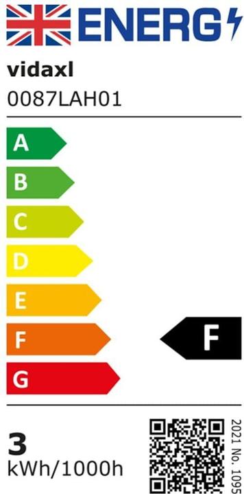 Label énergétique vidaXL Sensorlampe (GU10, IP44)