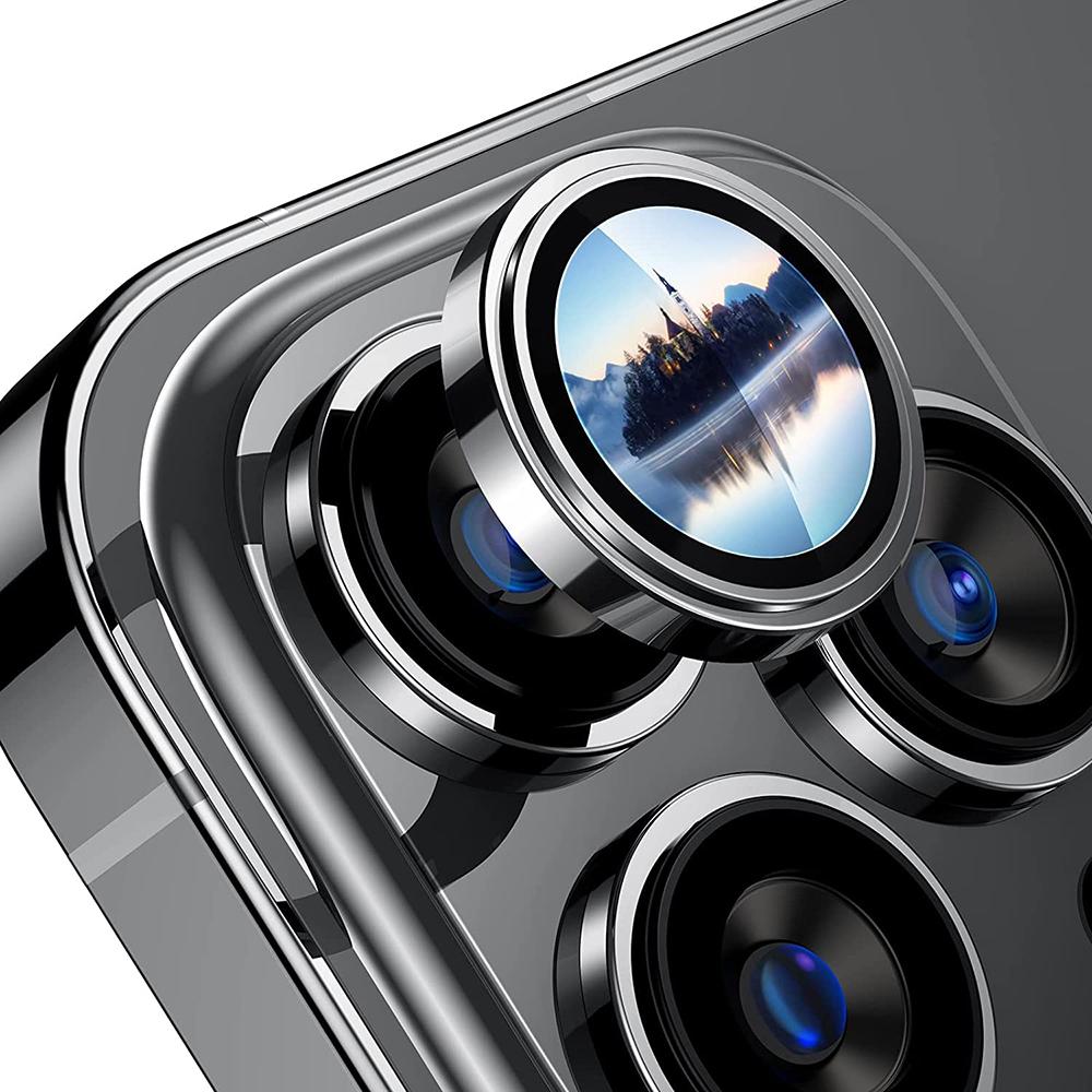 Lito - S+ Camera Glass Protector - iPhone 14 Pro / iPhone 14 Pro Max - Silver (1 pz., Apple iPhone 14 Pro, Apple iPhone 14 Pro Max), Pellicola protett