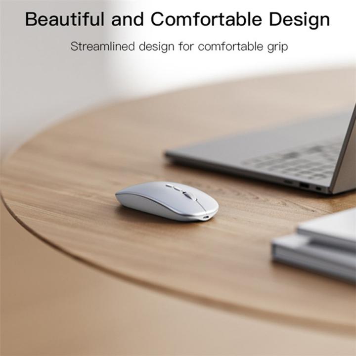 Actual product image Yesido - Wireless Mouse (KB15) - 800/1200/1600DPI, 2.4G Connection - Silver (Wireless)