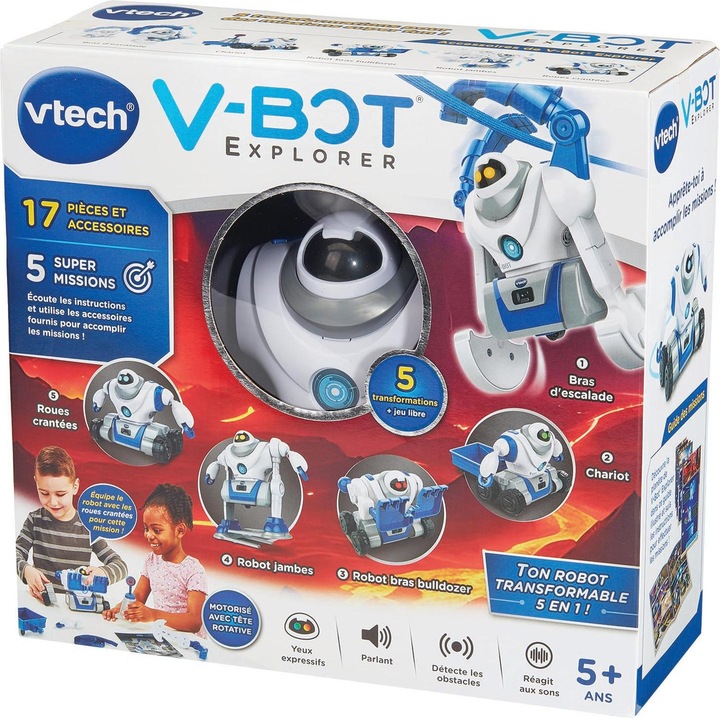 Image du produit VTech V-Bot Explorer, Mon robot 5 en 1