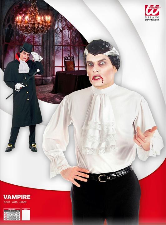 Produktbild Widmann Vampir Hemd mit Jabot, weiss (XL)