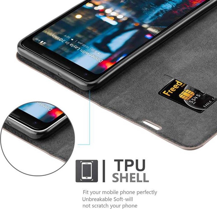 Actual product image Cadorabo Book Invisible Magnet Cover (Google Pixel 2 XL)