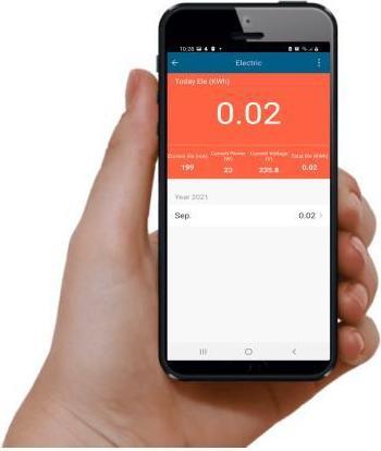 Actual product image Woox R6118 Smart Plug 16A + energy monitor