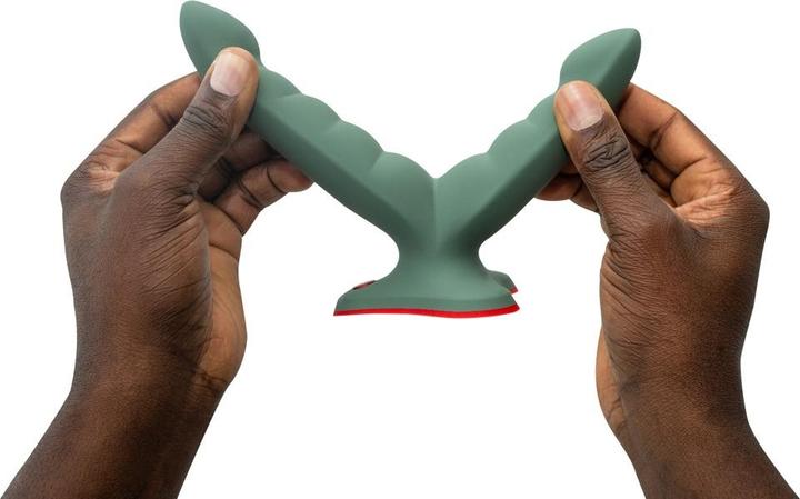 Actual product image Fun Factory - Ryde Double Dildo & Massager Green