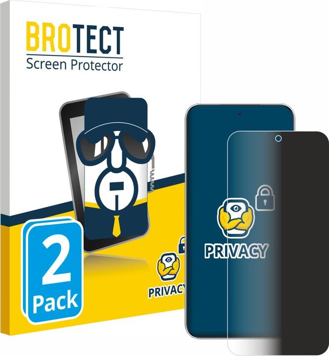BROTECT Sichtschutzfolie Anti-Spy Privacy Folie Blaulicht-Schutz (2 Stk., Nubia Red Magic 7)