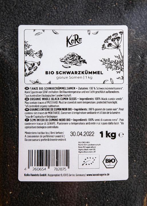 Actual product image KoRo Black cumin seeds (1000 g)