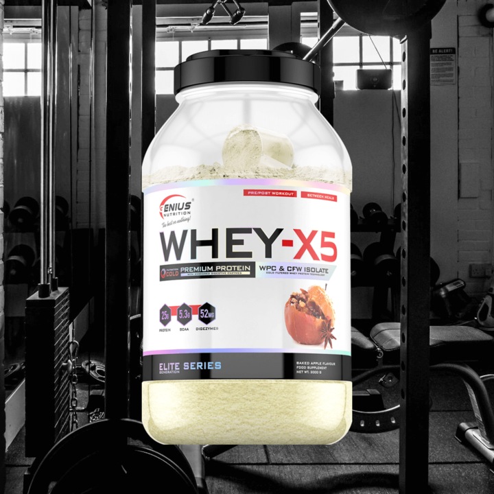 Actual product image Genius Nutrition Whey-X5 (Baked apple, 2000 g)