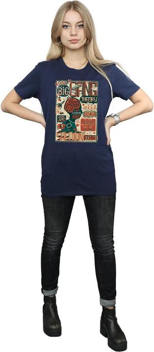 Produktbild Big Bang Theory Infografik Poster Baumwolle Boyfriend TShirt (M)