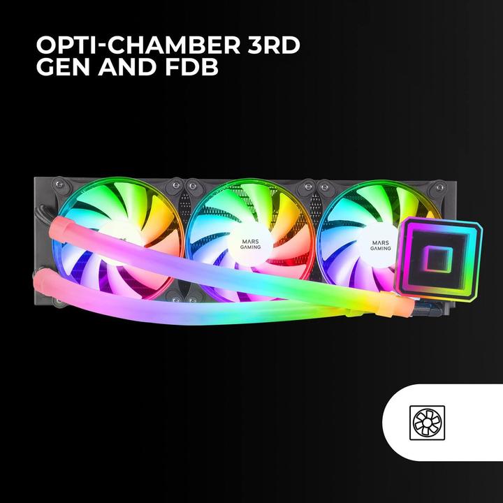 Immagine prodotto Mars Gaming Kit Watercooling Aio Ml-Ultra RGB - 360mm (Noir)