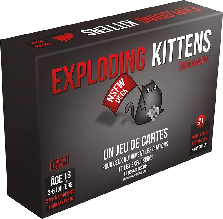 Actual product image Asmodée Exploding Kittens NSFW Edition (French)