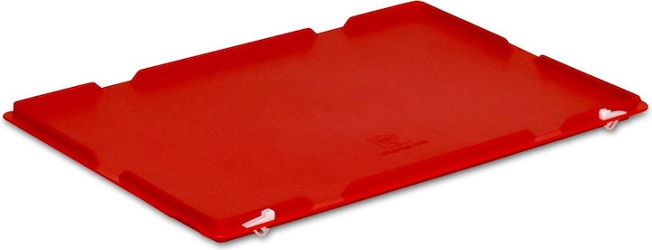Actual product image Utz Hinged lid RAKO 600 x 400 mm, red (60 x 40 x 3 cm, 6.53 l)