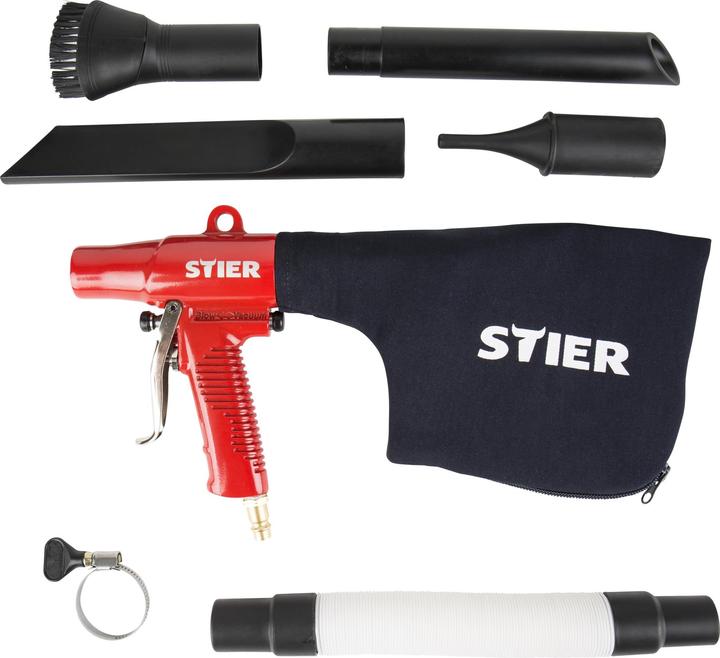 Actual product image Stier Switchable suction & blow gun set