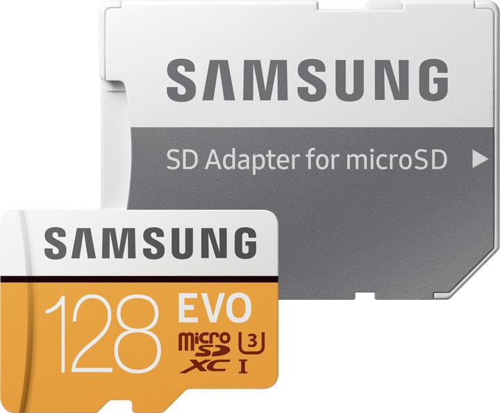 Produktbild Samsung EVO - microSDXC Card (128 GB, microSDXC, U3, UHS-I)