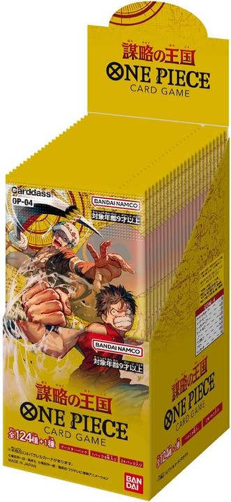 Actual product image One Piece Kingdoms of Intrigue Booster Box - OP-04 (Japanese, Booster display)
