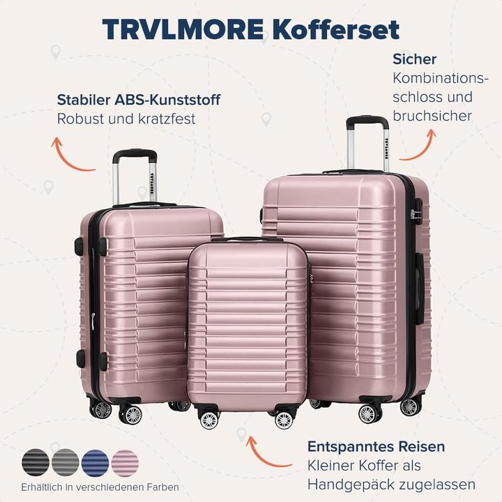 Actual product image Trvlmore 3-teiliges Kofferset