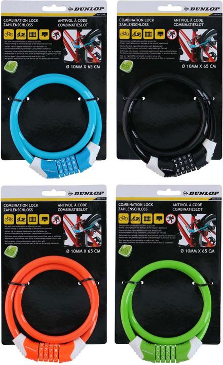 Image du produit Dunlop Serrure à chaîne à combinaison (65 cm)