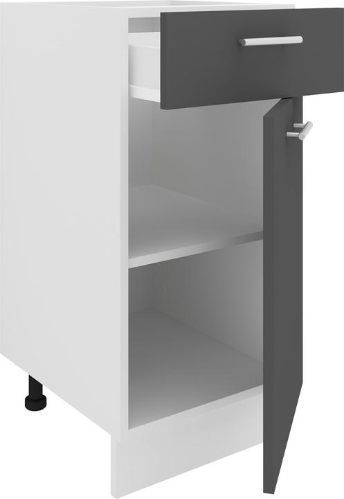 Produktbild VCM Küchenschrank Breite 40 cm Schublade Unterschrank Küche Küchenmöbel Esilo (40 x 46 x 82 cm)