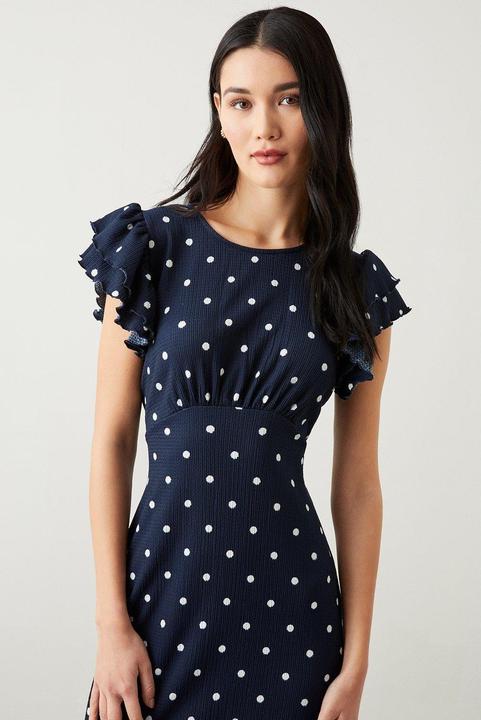 Immagine prodotto Dorothy Perkins Donna/Ladies Abito midi impero con volant maculati (40)
